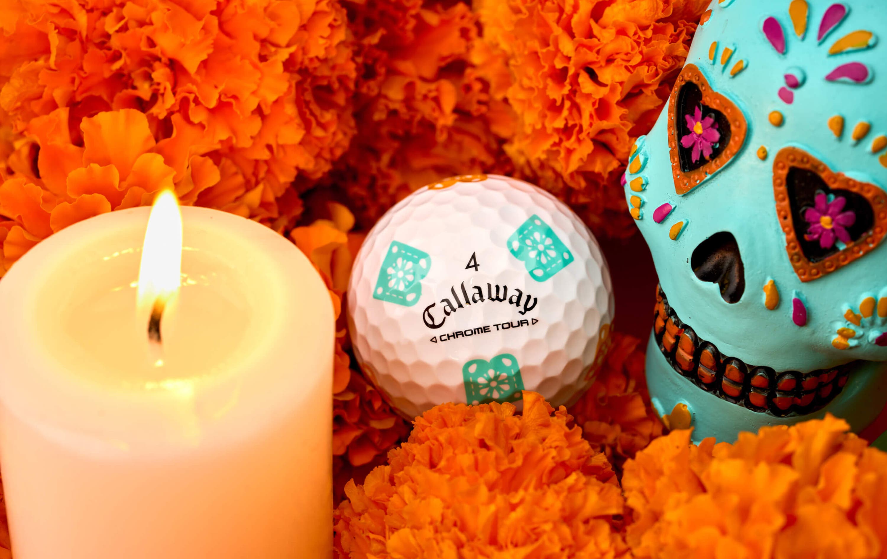 Chrome Tour Día de los Muertos Golf Balls