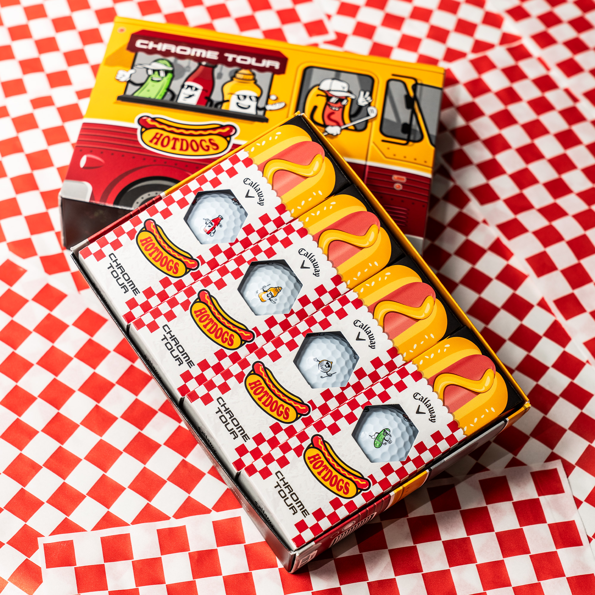 Chrome Tour Hot Dog Golf Balls