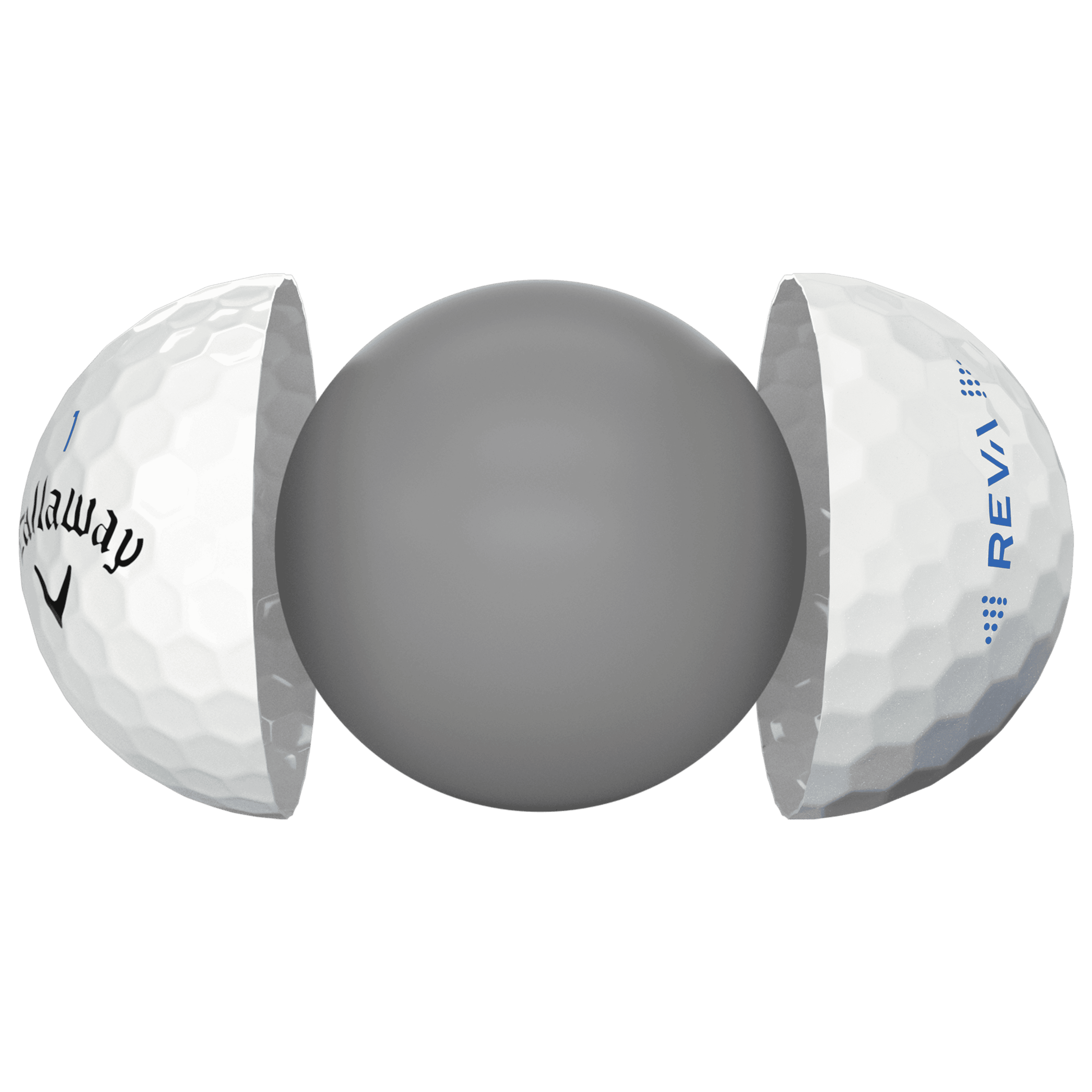 reva white golf ball technology