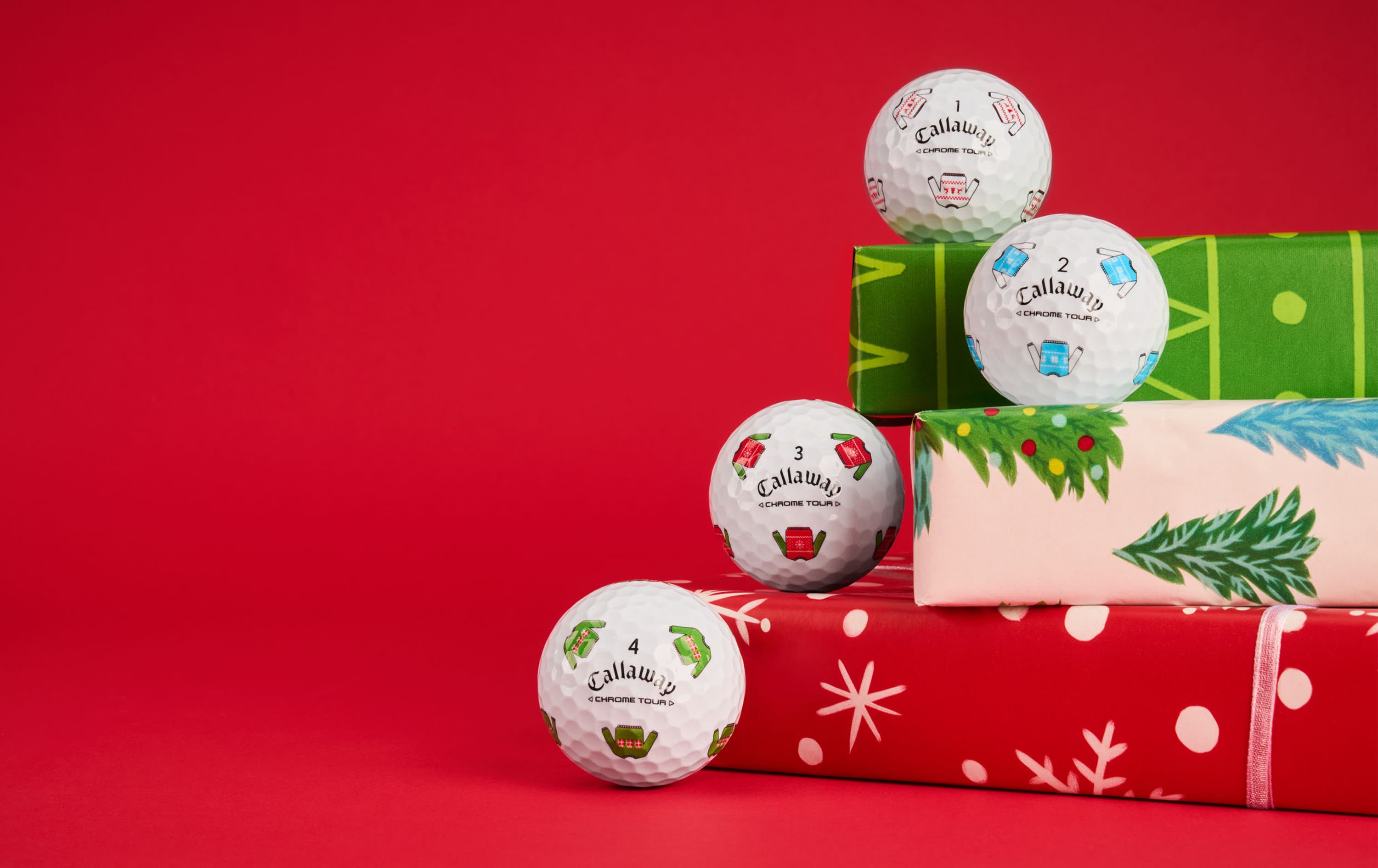 Chrome Tour Ugly Sweater Golf Balls