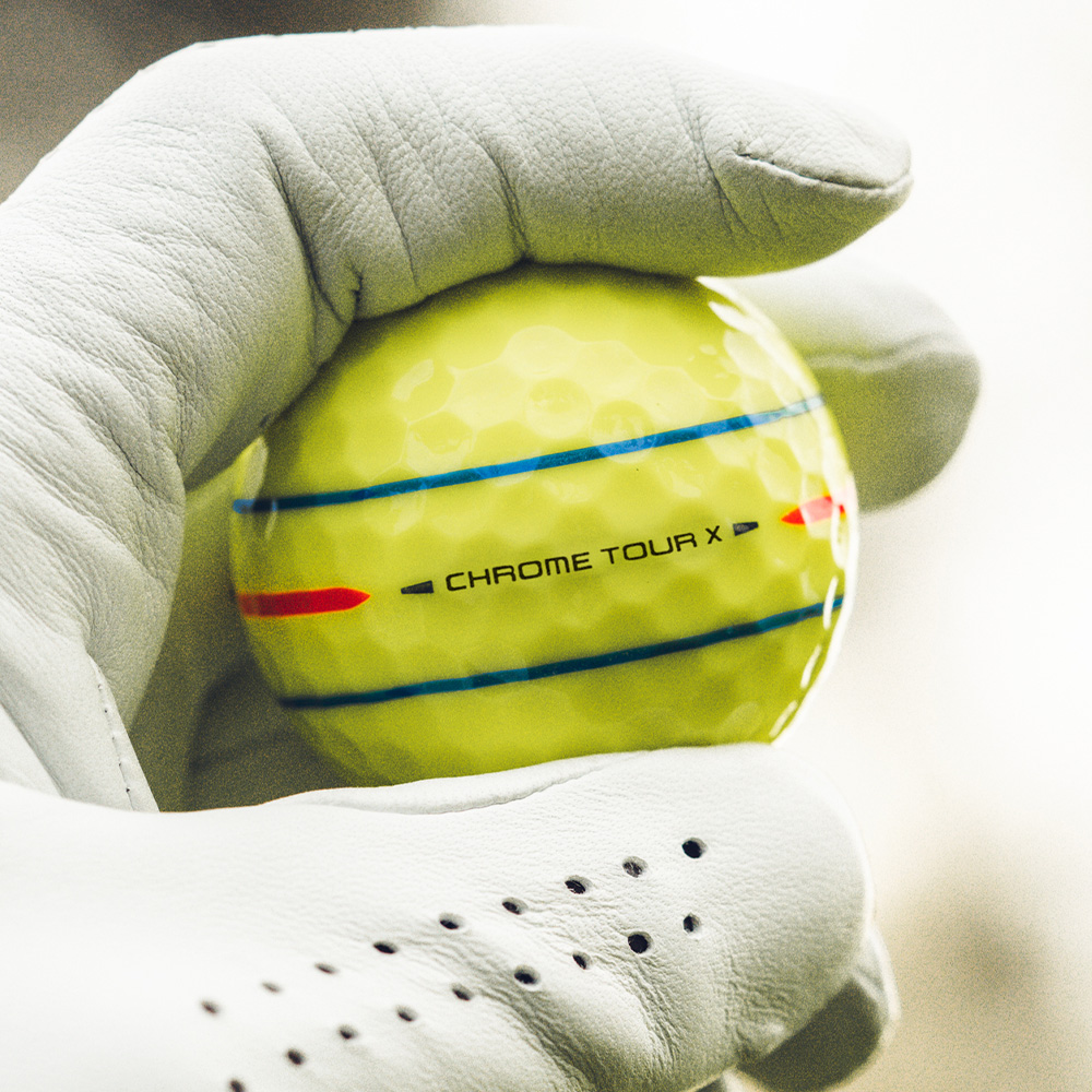 Chrome Tour X 360 Triple Track Yellow Golf Balls