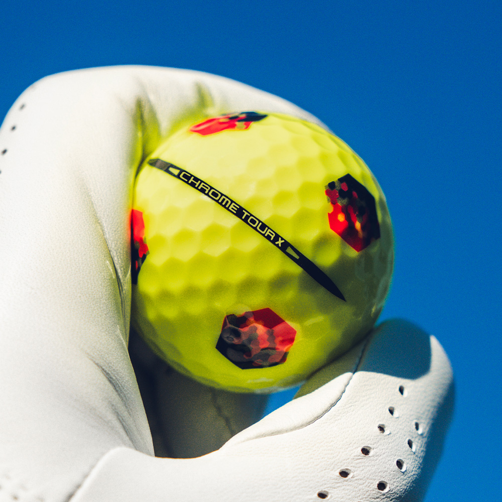 Chrome Tour X TruTrack Yellow Golf Balls