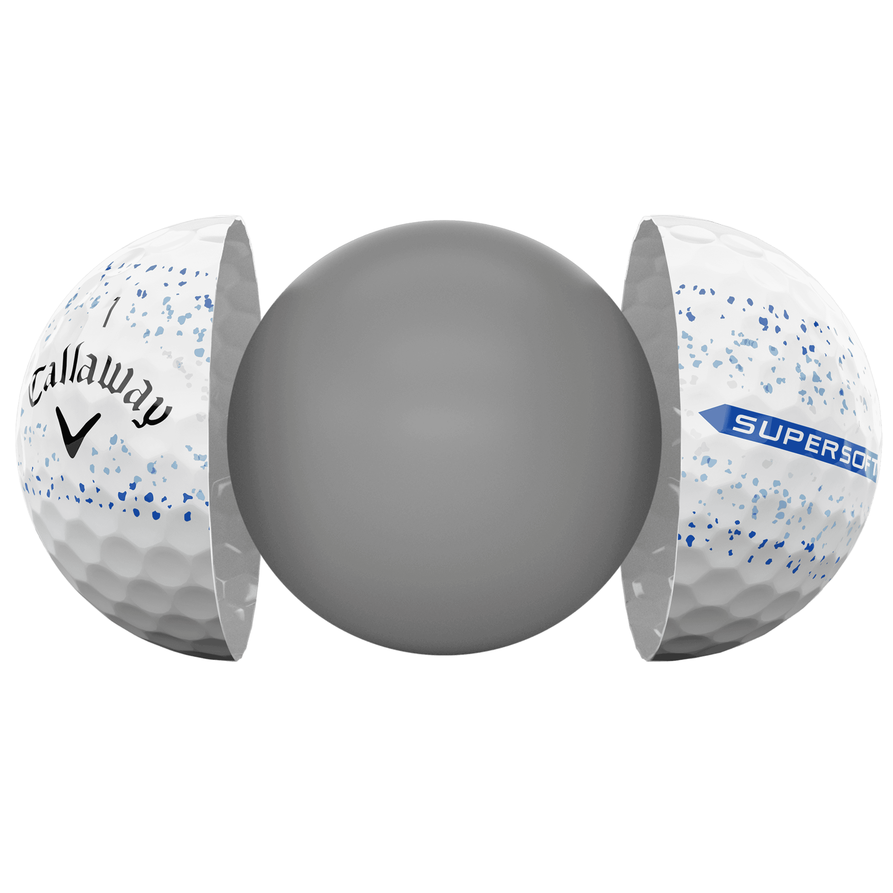 Callaway Supersoft 360 Blue Golf Balls Technology