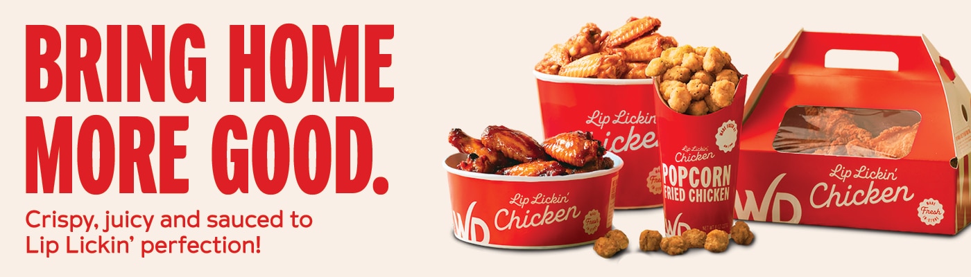 Lip Lickin’ Chicken promotional banner