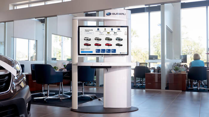 A picture of Subaru digital showroom powered by LiveGuide®.