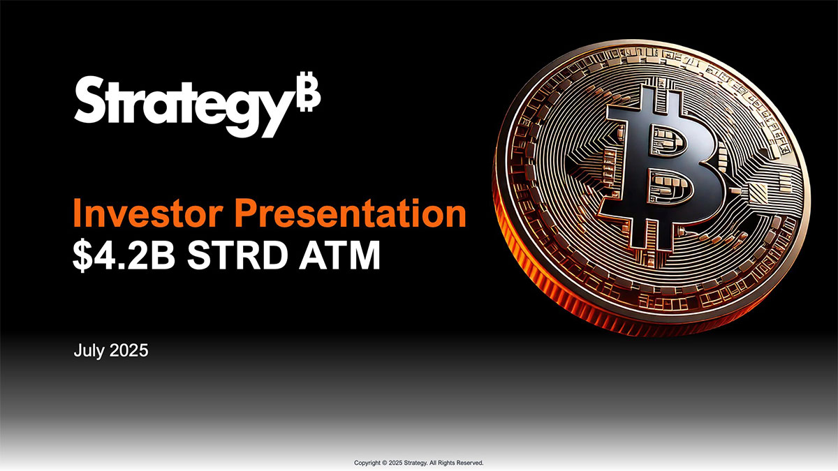 Strategy Announces $4.2 Billion STRD At-The-Market Program