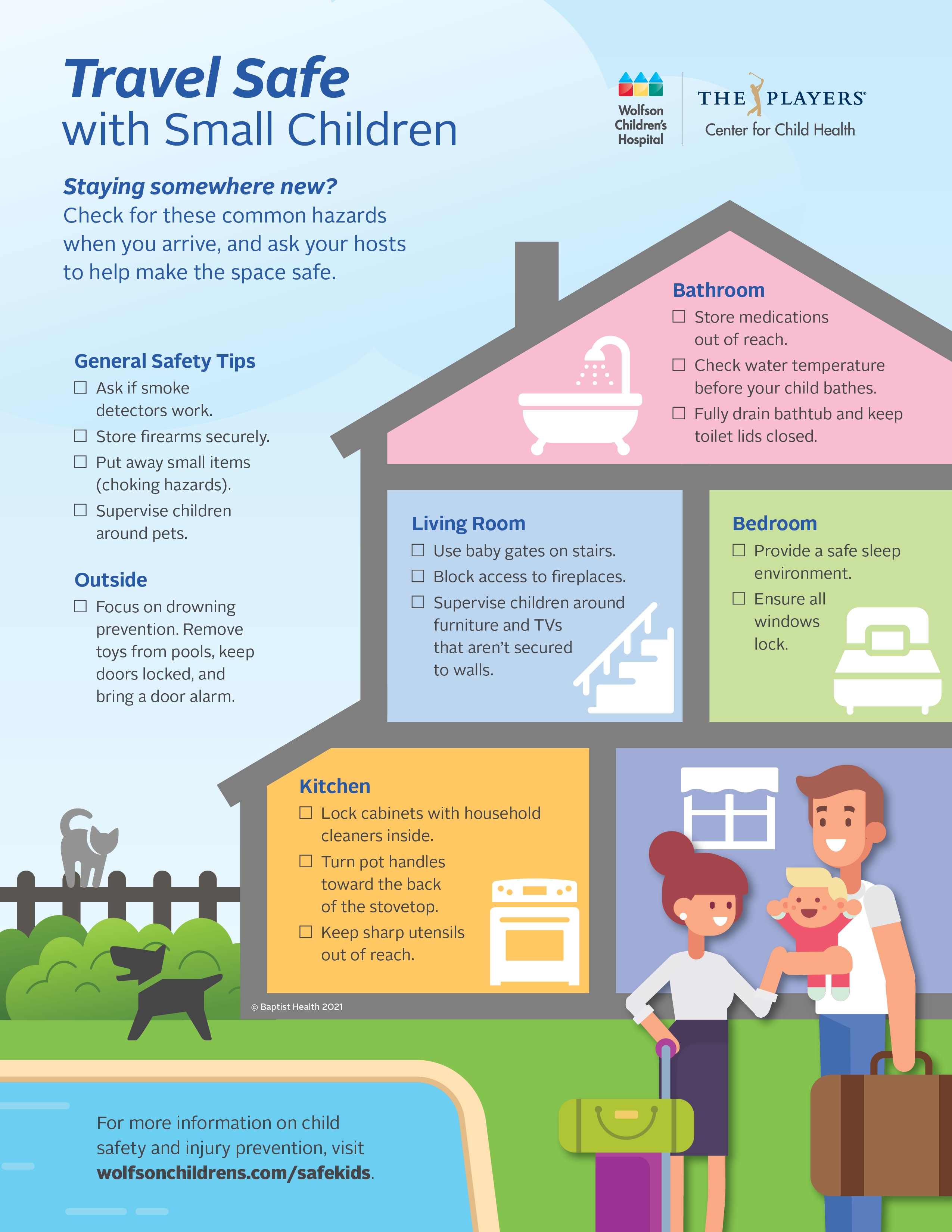 Travel Safe with Small Children infographic