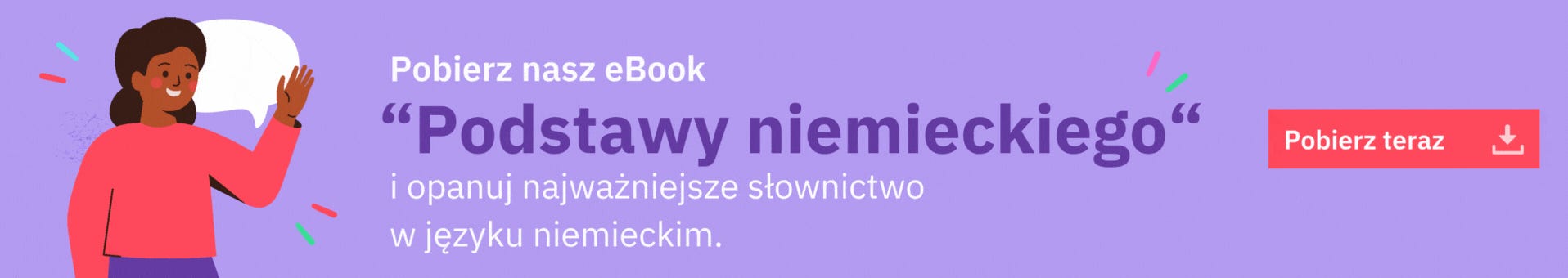 Baner: słówka po niemiecku
