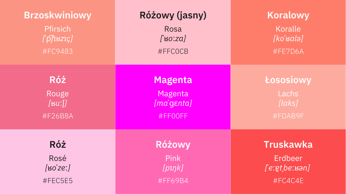 Kolory Po Niemiecku 90 Odcieni Od Liliowego Do Cytrynowego Kolory Po Niemiecku 90 Odcieni Od Liliowego Do Cytrynowego