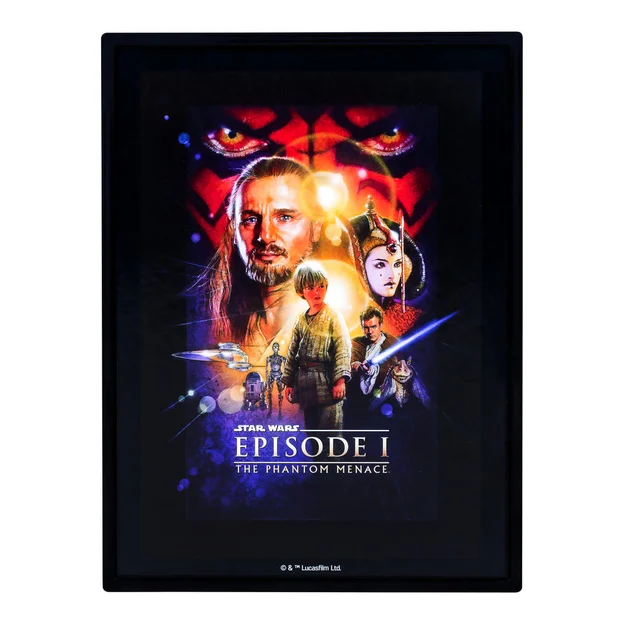 FANDROP Star Wars S2 W1 Figure 2 Pack Qui-Gon Jinn Vs. Darth Maul scene card.