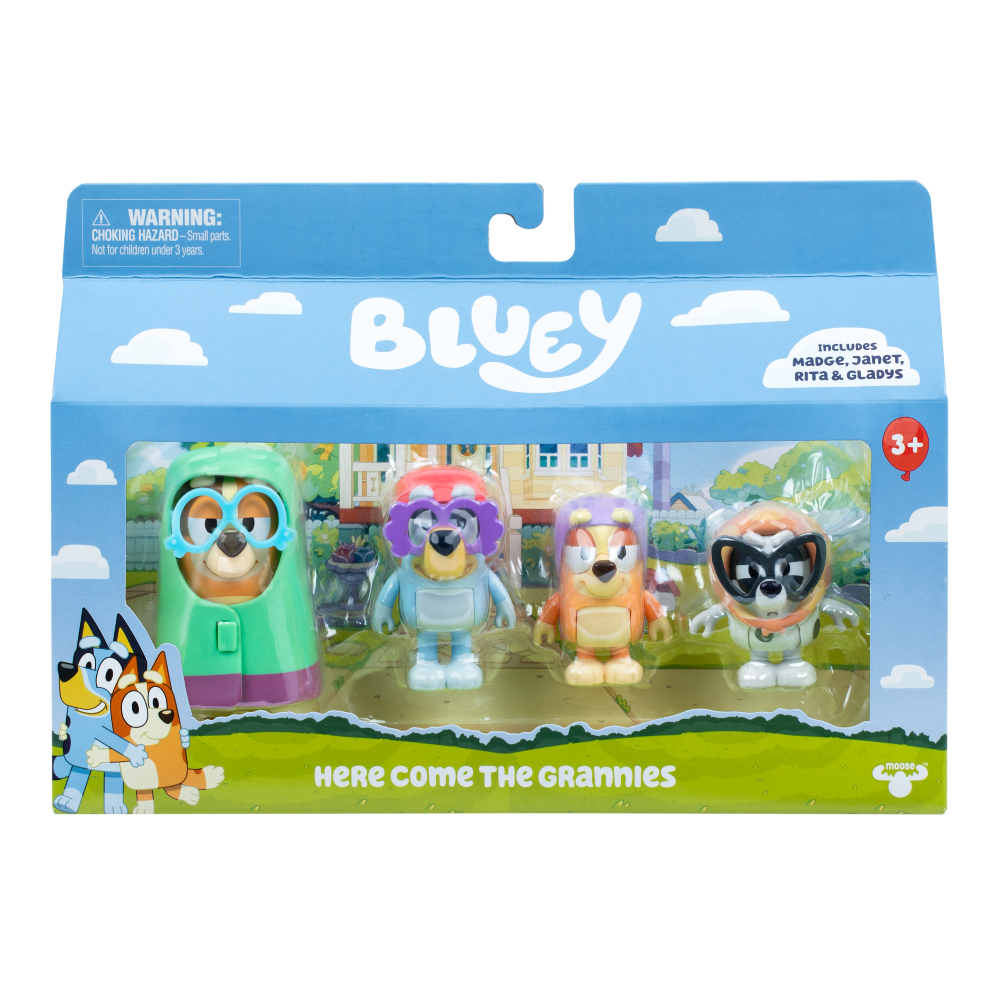 Bluey S14 Figure 4 Pack Grannies | Moose Toys