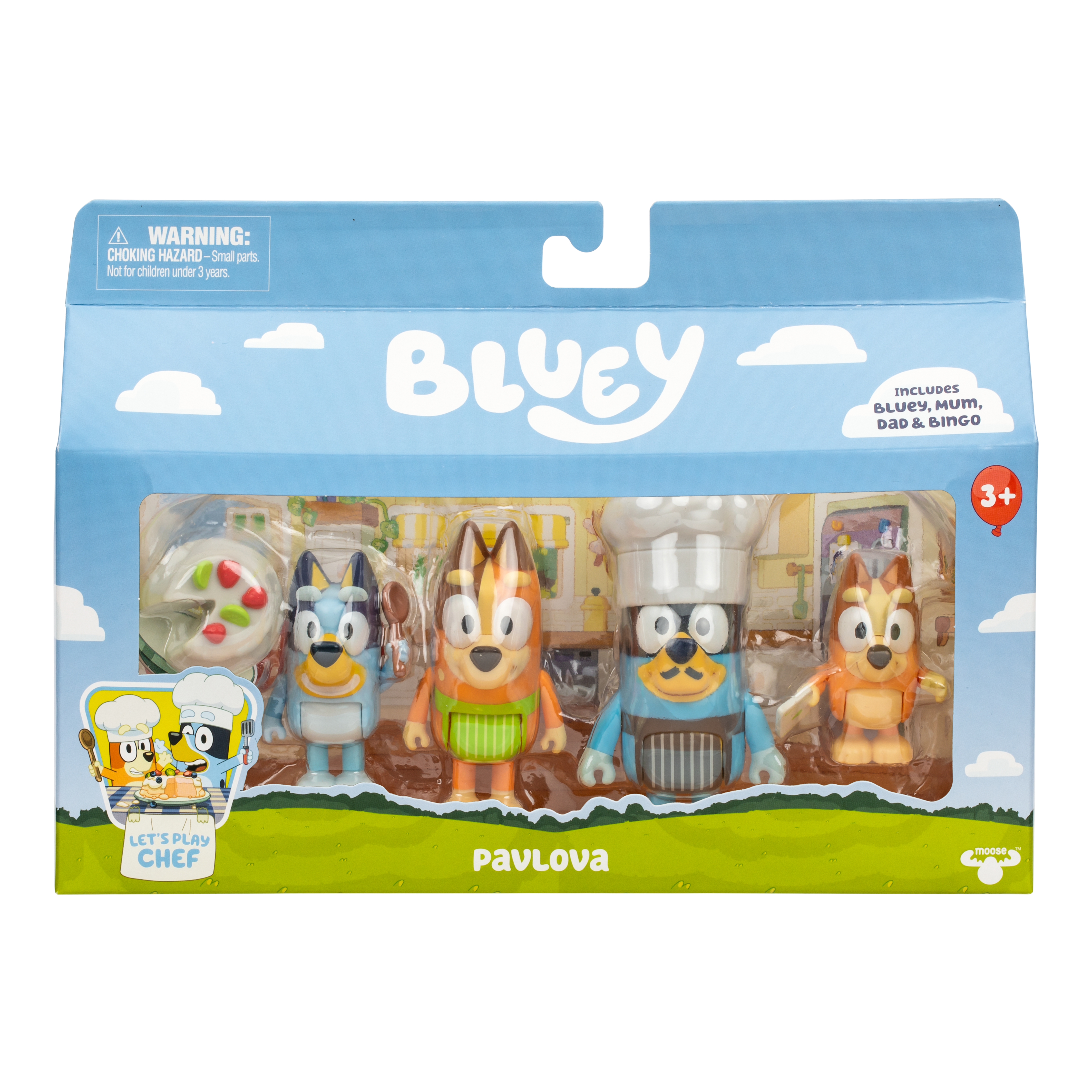 ご専用2　ORT　stage1-13＆64Gマイヤペン　Bluey Bluey S13 Lets Play Chef Figure 4 Pack Pavlova