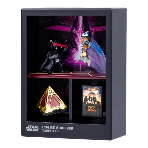 FANDROP Star Wars S2 W1 Figure 2 Pack Ahsoka Tano Vs. Darth Vadar diorama.