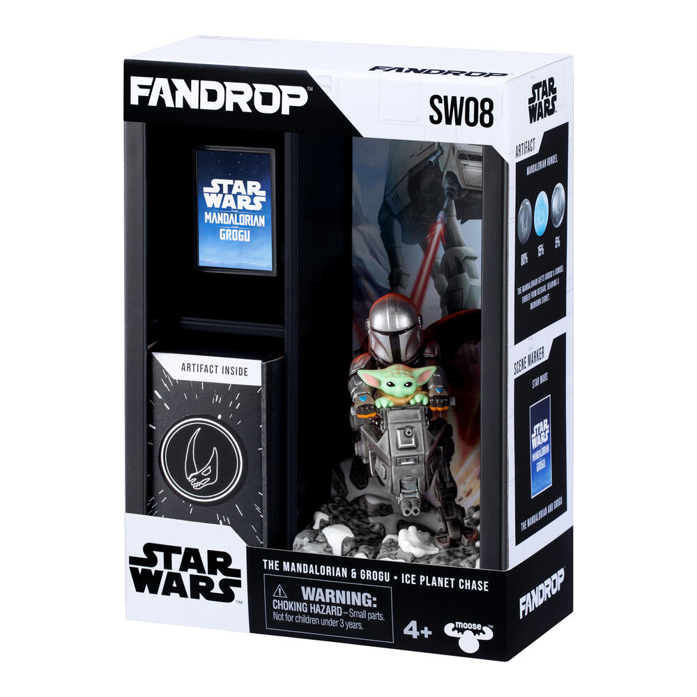 FANDROP Star Wars W3 Figure 2 Pack the Mandalorian & Grogu Ice