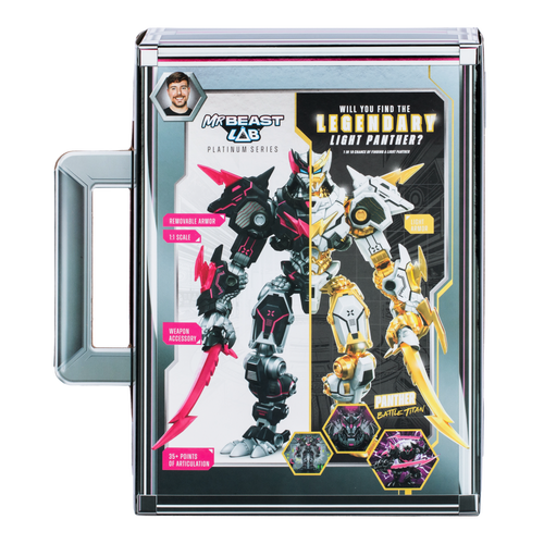 MrBeast Lab Platinum Series S2 W2 Collector Figure in packaging.