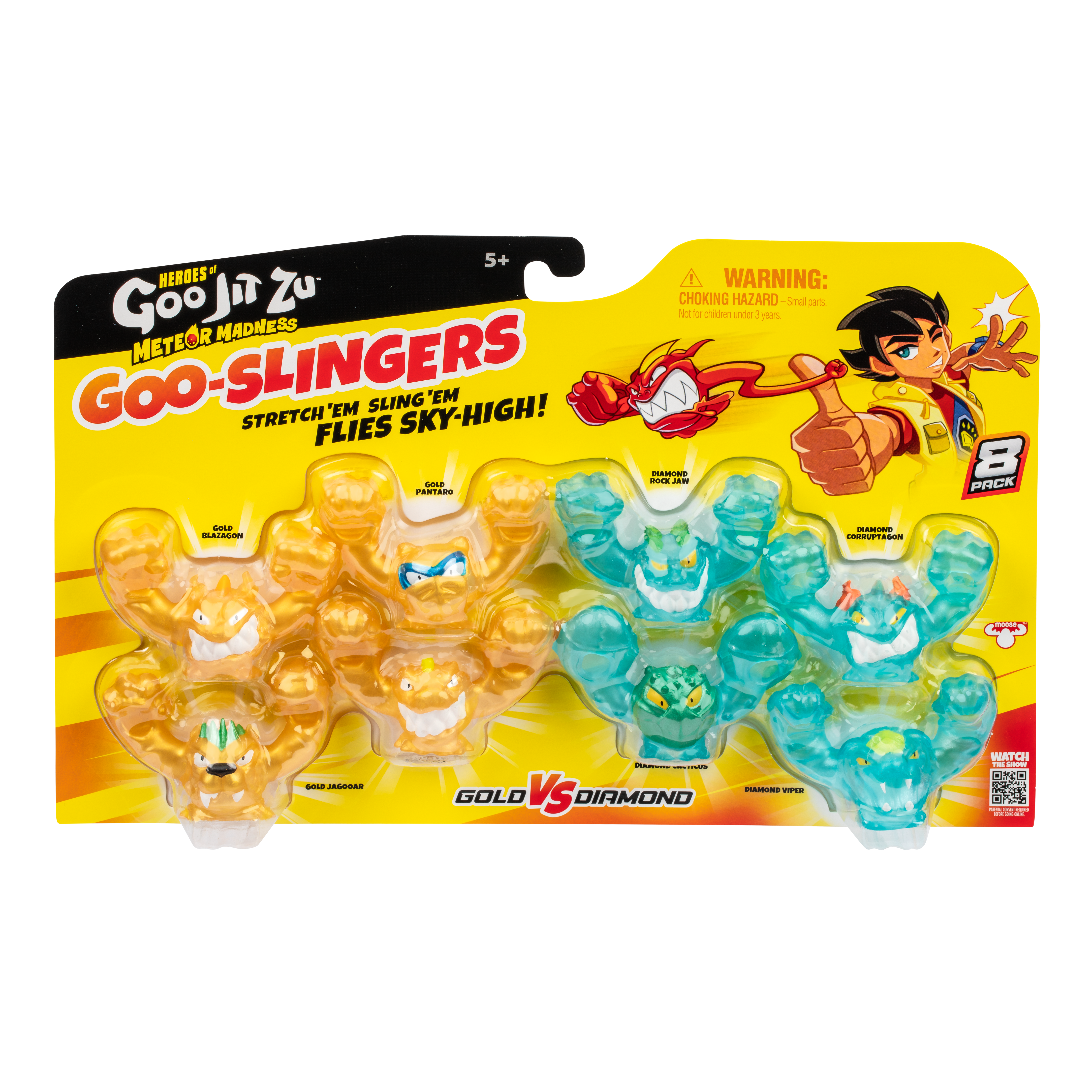 Heroes of Goo Jit Zu S13 Meteor Madness Goo Slingers 8 Pack