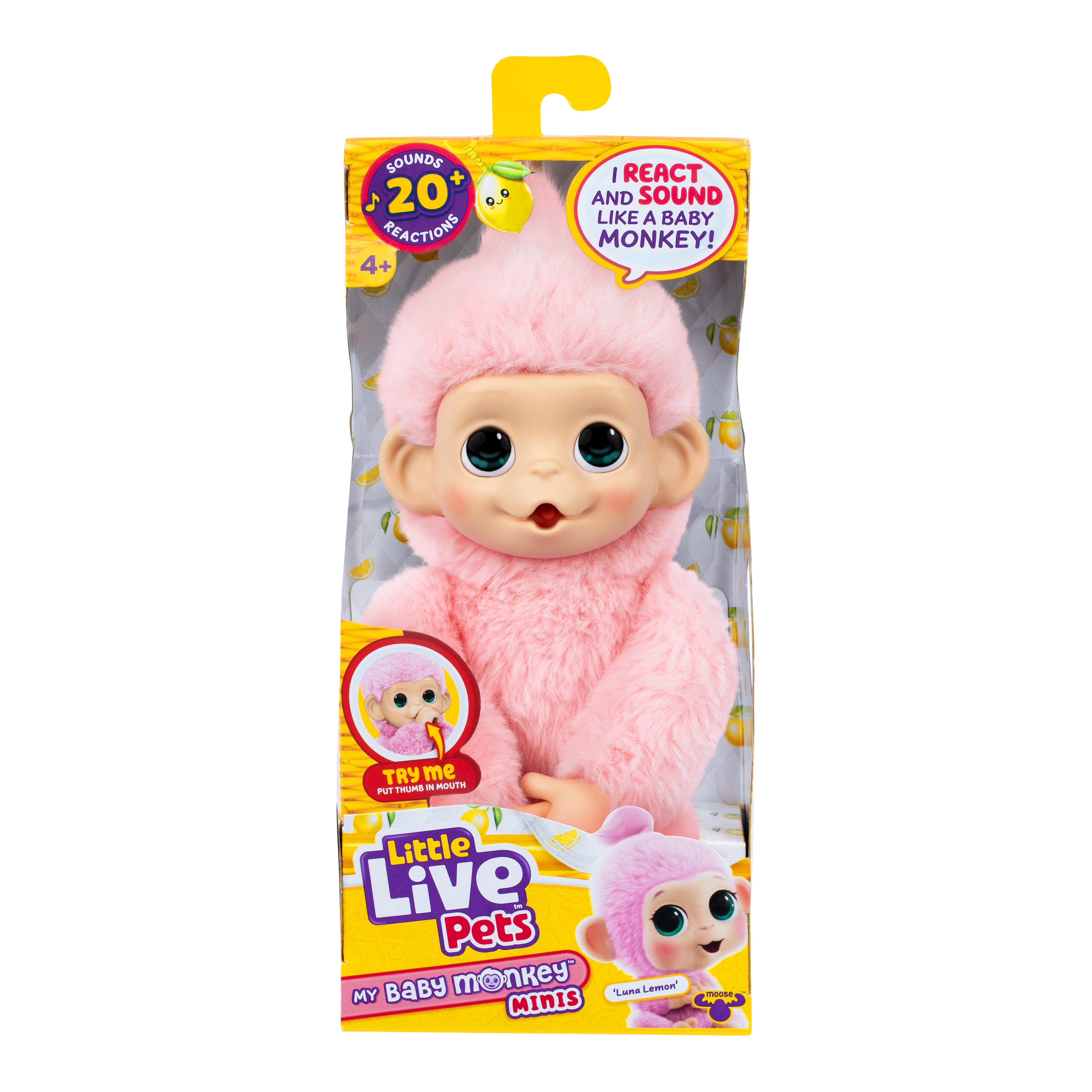 Little Live Pets My Baby S3 Mini Monkey Single Pack Luna Lemon