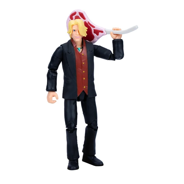 One Piece S2 Action Figure Sanji, holding meat.