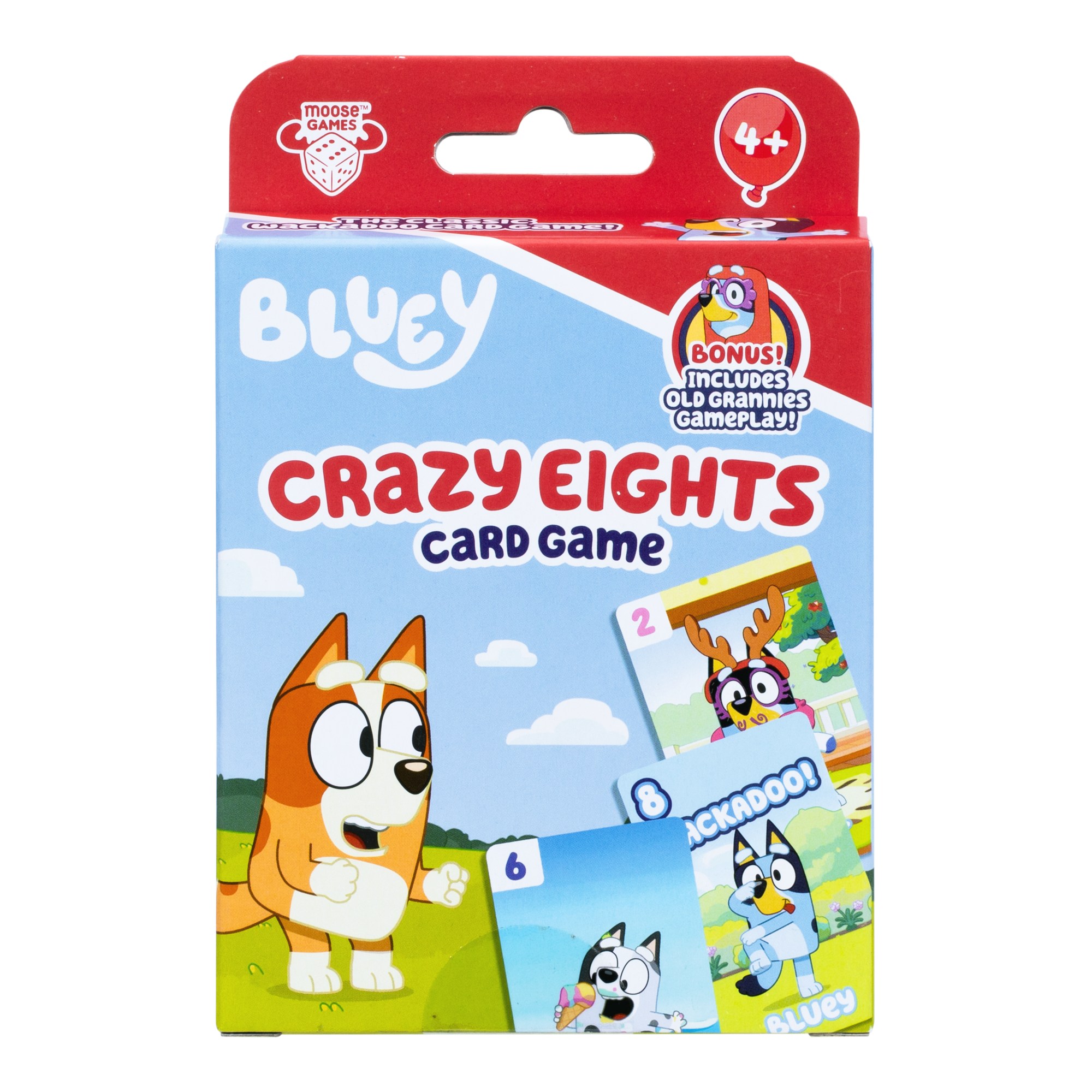 Bluey Crazy 8's Card game | Moose Toys