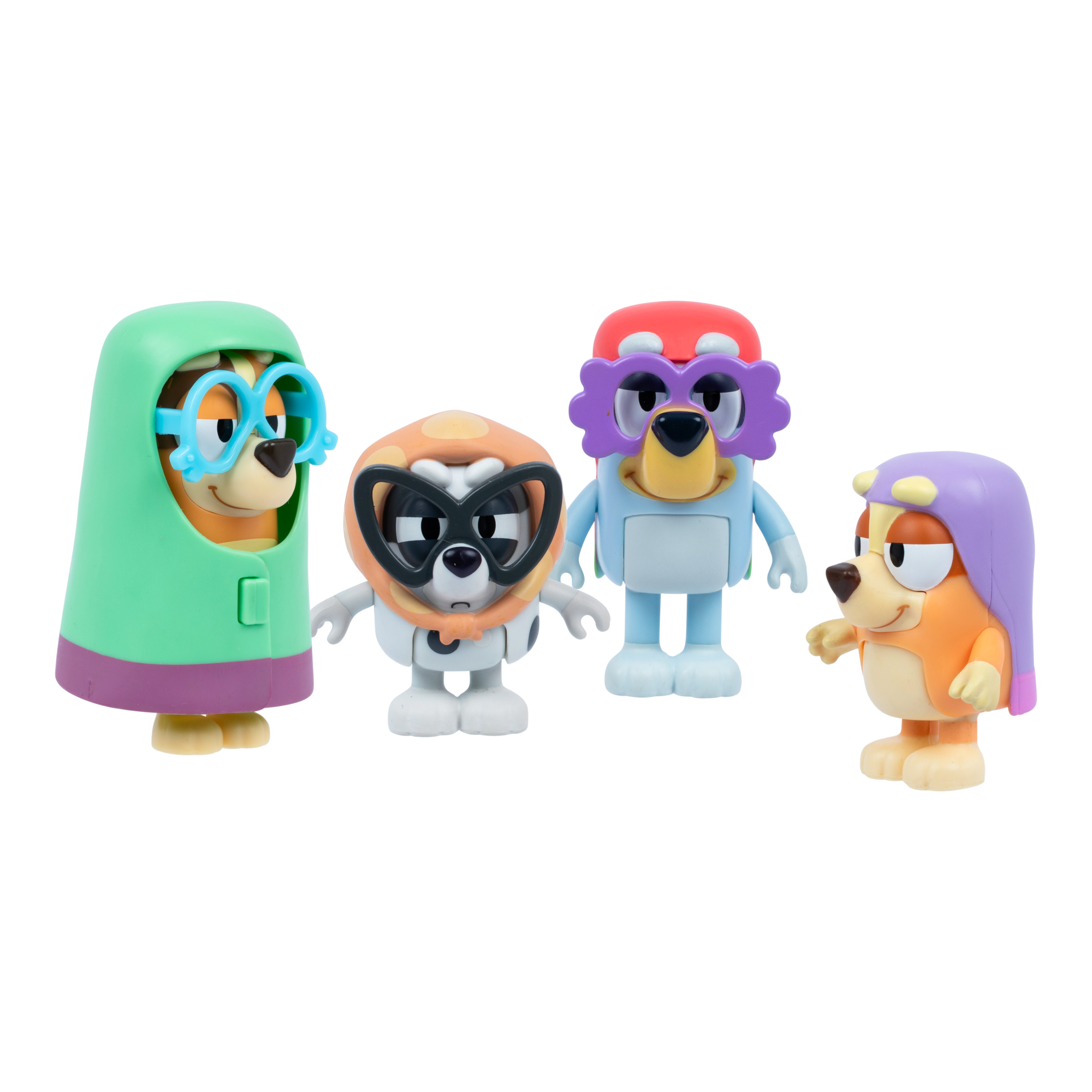 Bluey & Friends Starter Pack Action Figures - Muffin, Grannies, Bingo, Snickers, Mackenzie, Jack