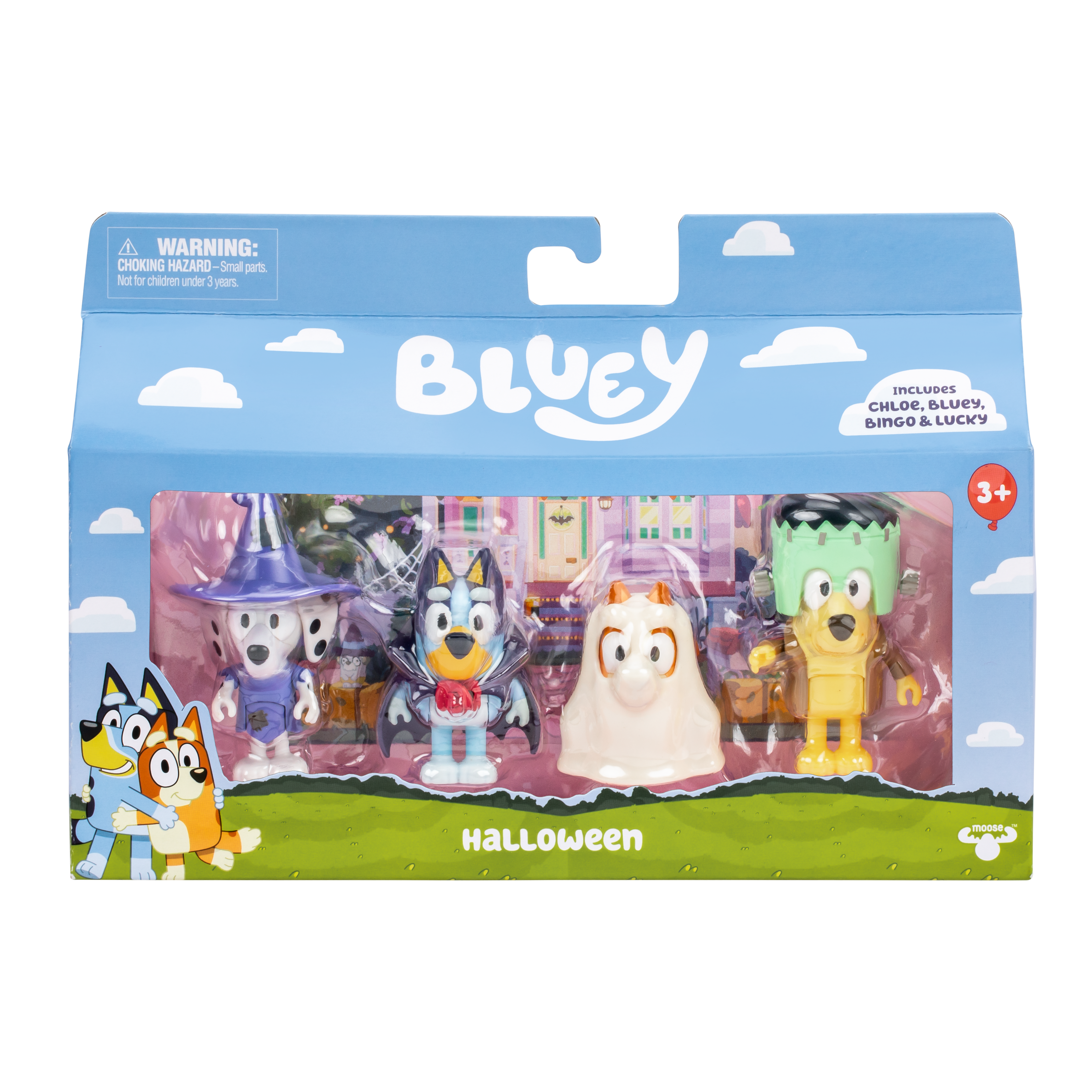 bluey ブルーイ　ビンゴ　コスチューム　ぬいぐるみ　ハロウィン　ディズニー Bluey S11 Figure 4 Pack Costume Party