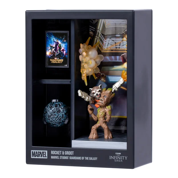FANDROP Marvel S2 W1 Figure 2 Pack Rocket & Groot diorama.