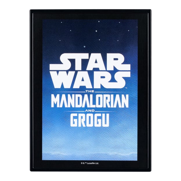 Fandrop Mandalorian & Grogu Ice Planet Chase detailed scene card.
