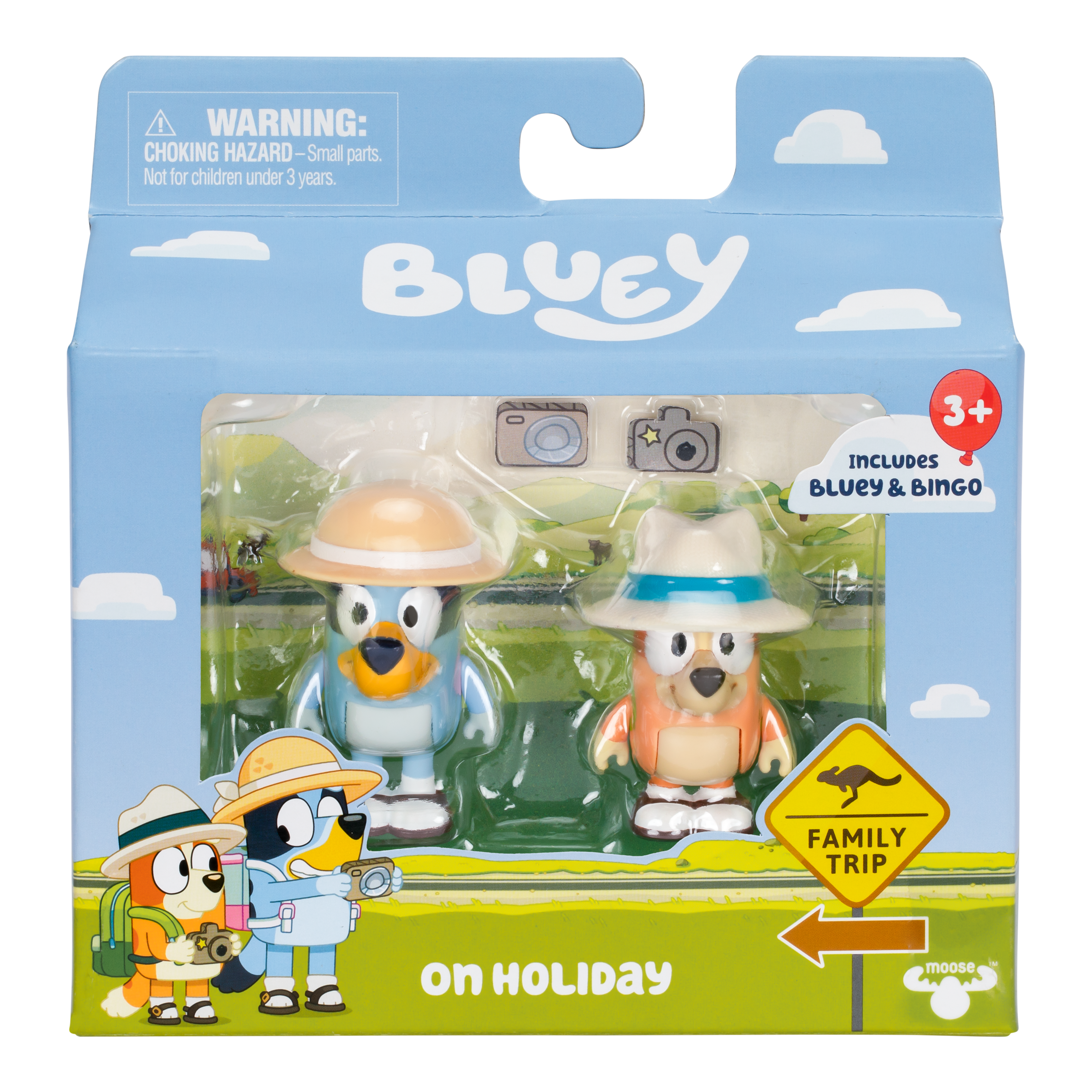 Bluey Holiday S11 Figure 2 Pack on Holiday