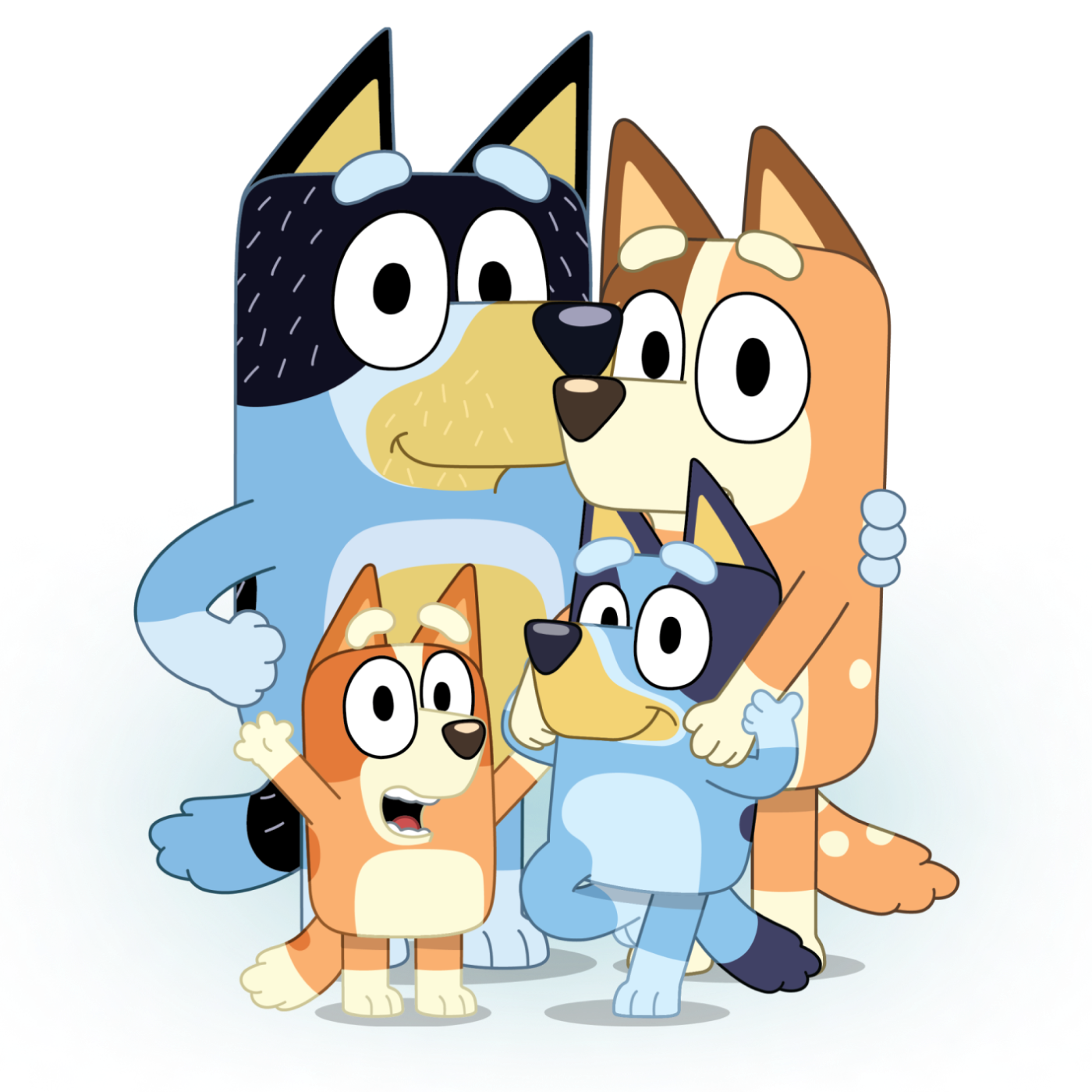 Bundle Bluey Characters PNG, Bandit Heeler Bingo Muffin Bluey Dog🍣 ...