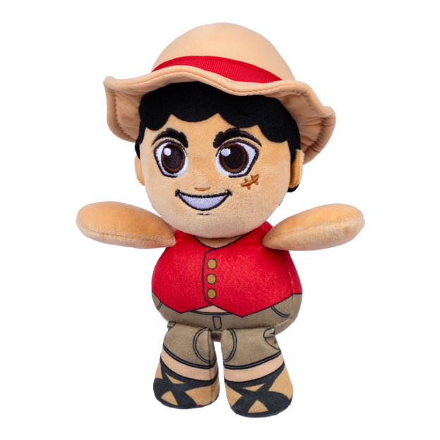 Close up of Luffy toy plush.
