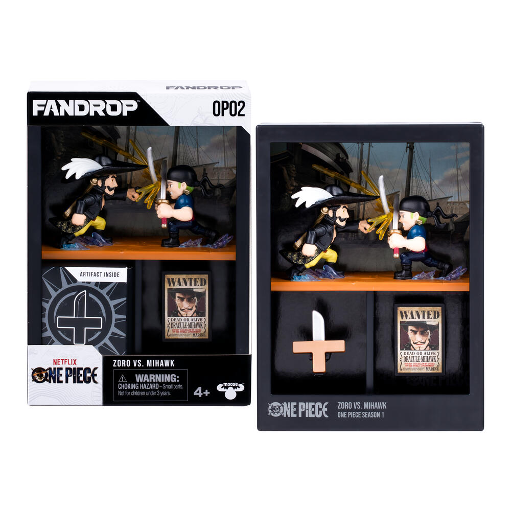 FANDROP One Piece W1 Figure 2 Pack Zoro Vs. Mihawk