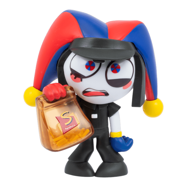 The vinyl figure of Pomni from the Amazing Digital Circus