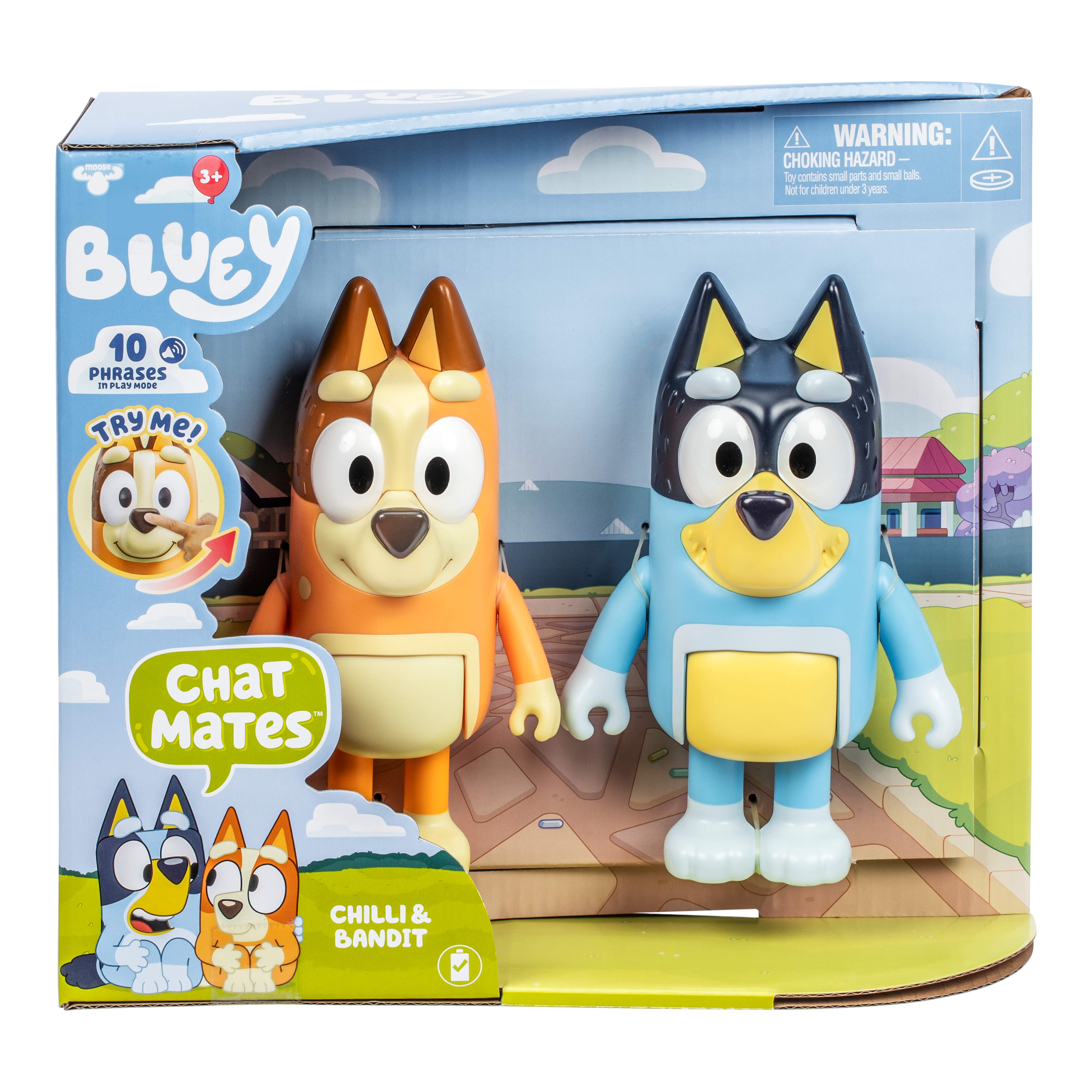 Bluey S13 Chat Mates Figure 2 Pack Chilli & Bandit
