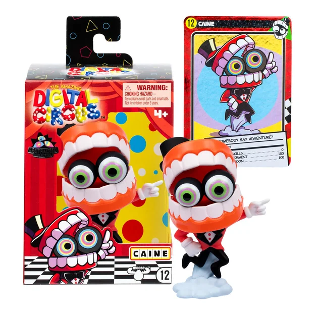 Amazing Digital Cicus S2 Vinyl Figure of Caine with box and collector card.
