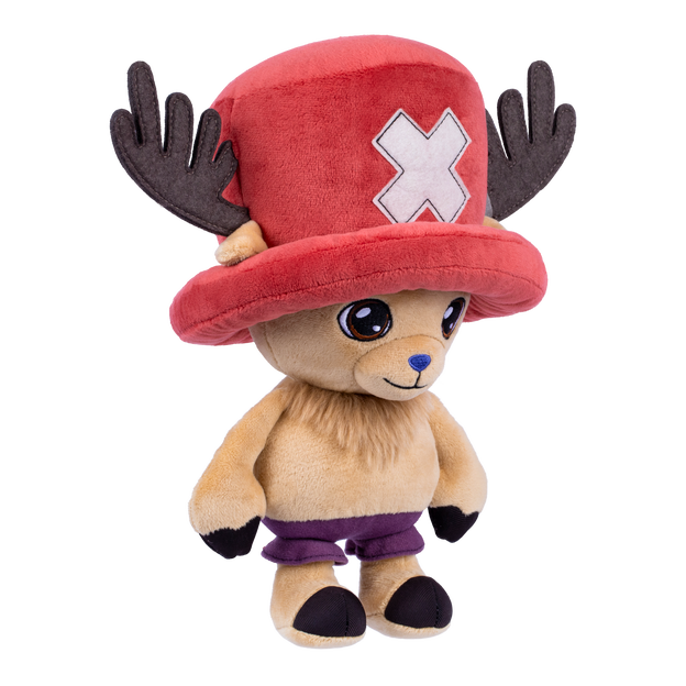 Close up of Chopper plush toy standing facing the right.