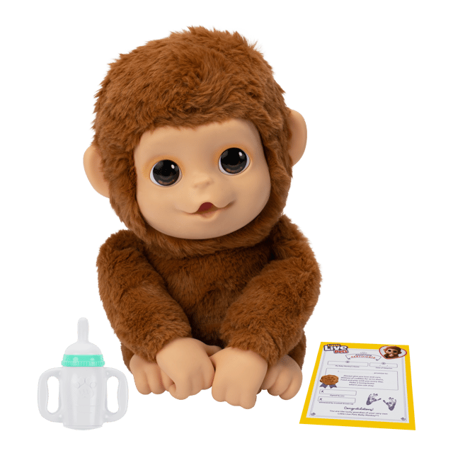Little Live Pets My Baby Monkey Mango plush with bottle and adoption certificate