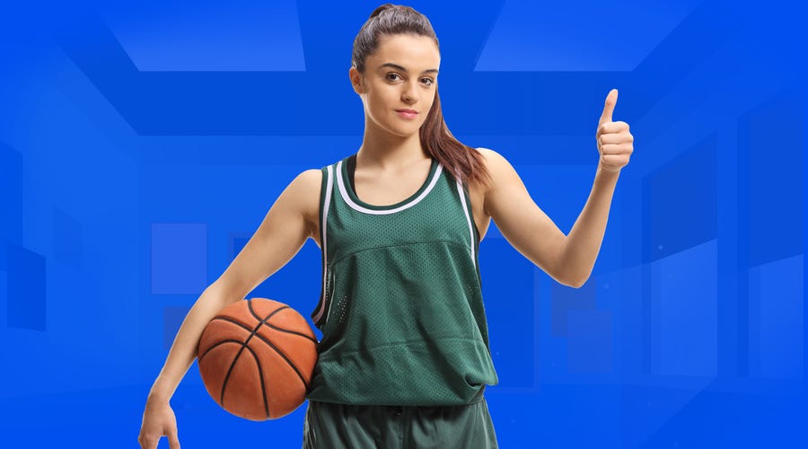 mujer practicando deportes en inglés