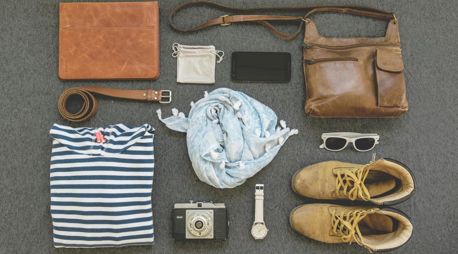 Conjunto de accesorios en inglés o accessories in english