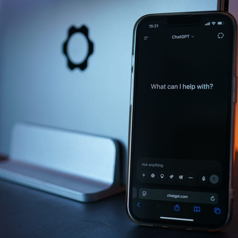 Teléfono con el chat de voz activado para practicar idiomas.