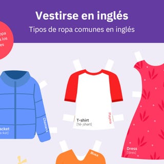 Prendas de vestir en inglés