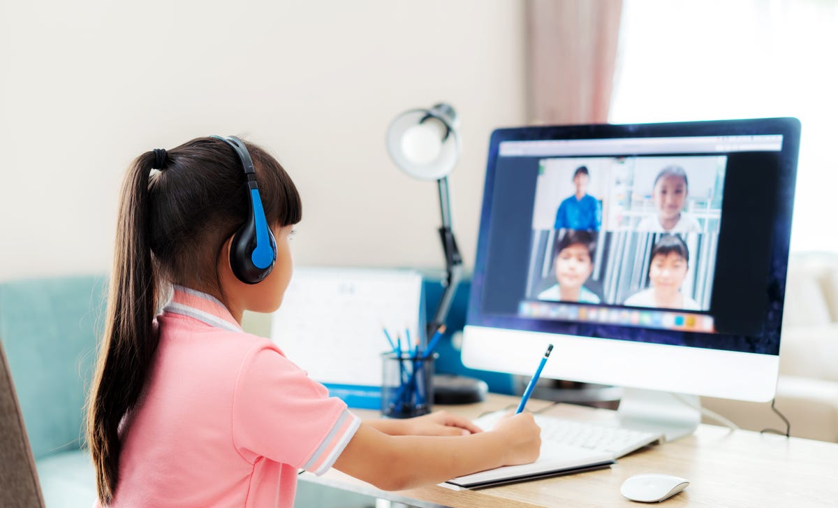 Estudiante en clase de alemán online para niños y adolescentes