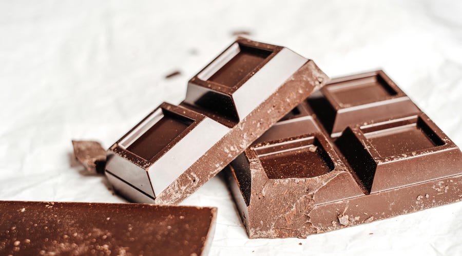 Barras de chocolate en inglés.