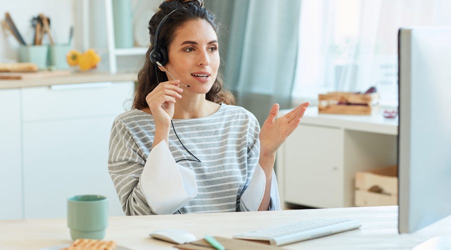 Mujer en cursos de capacitación